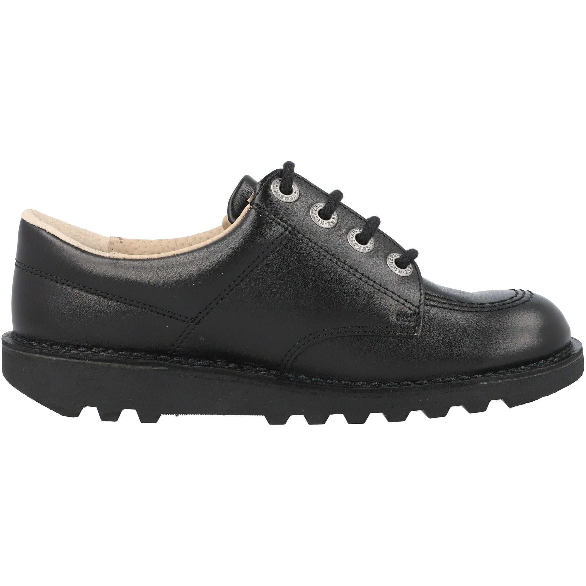 Kickers Kick Lo Black School Shoes