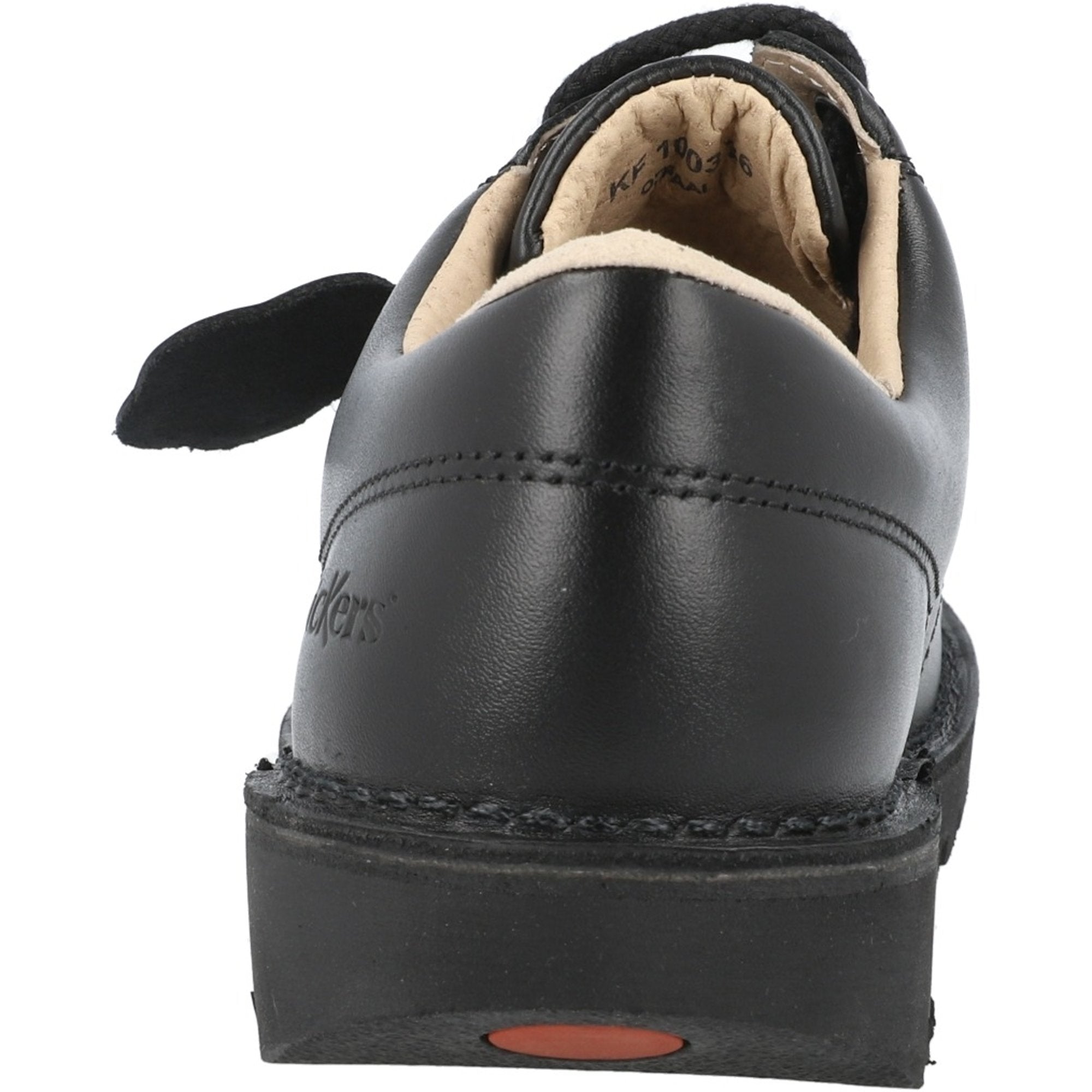 Kickers Kick Lo Black School Shoes