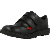 Kickers Kick Lo Velcro Black Shoes