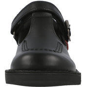 Kickers Kick T Bar Black Shoes