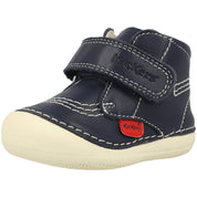 Kickers Softer Hi Navy Baby Shoes