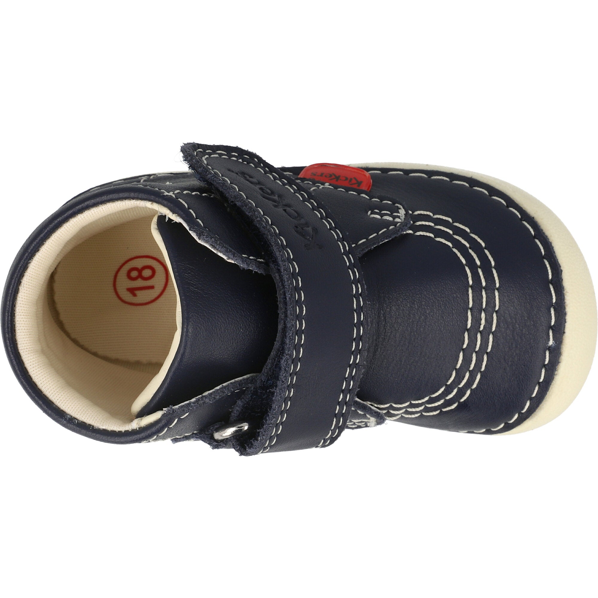 Kickers Softer Hi Navy Baby Shoes