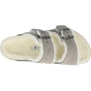 Birkenstock Arizona Shearling Stone Coin Slippers