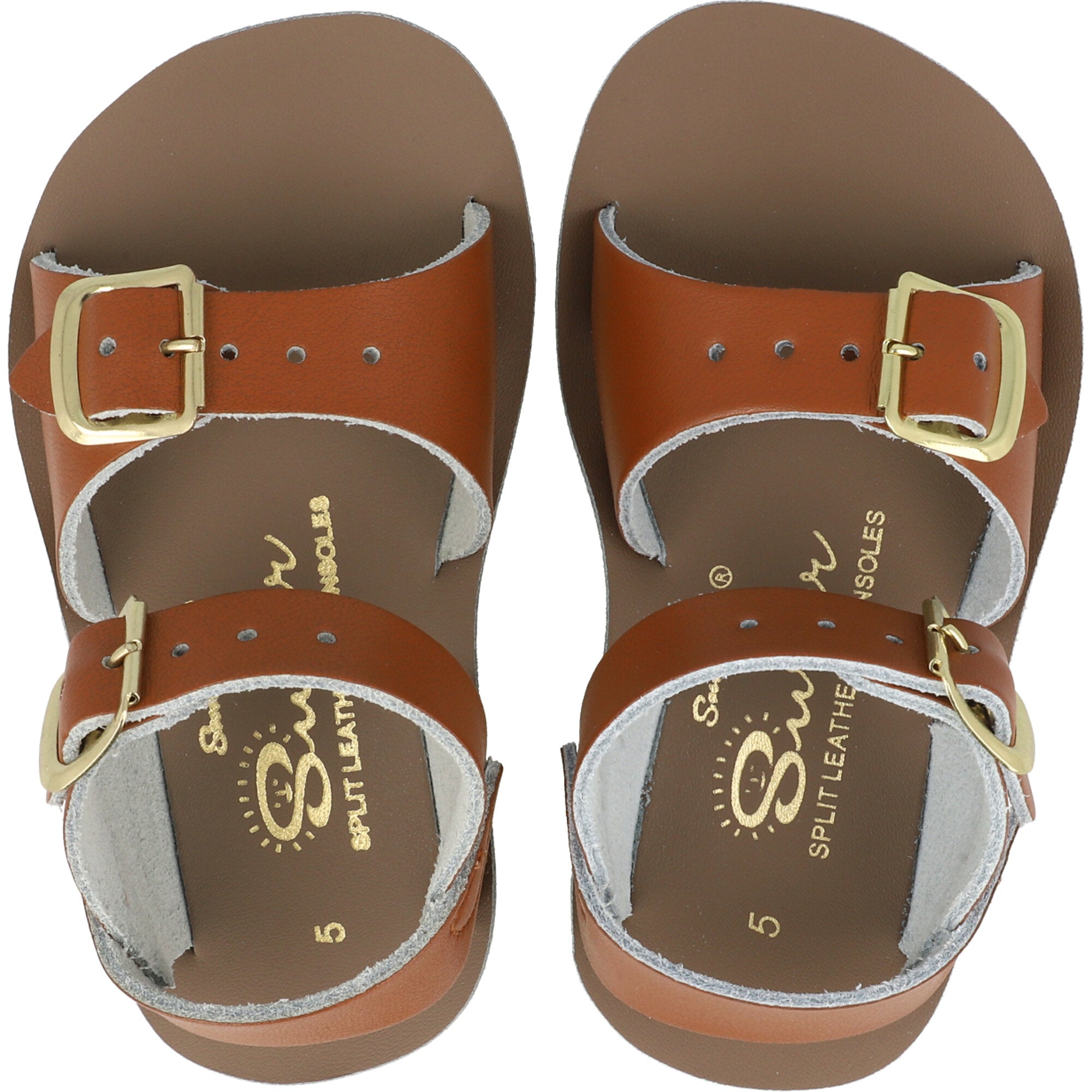 Salt-Water Sun-San Surfer Tan Sandals