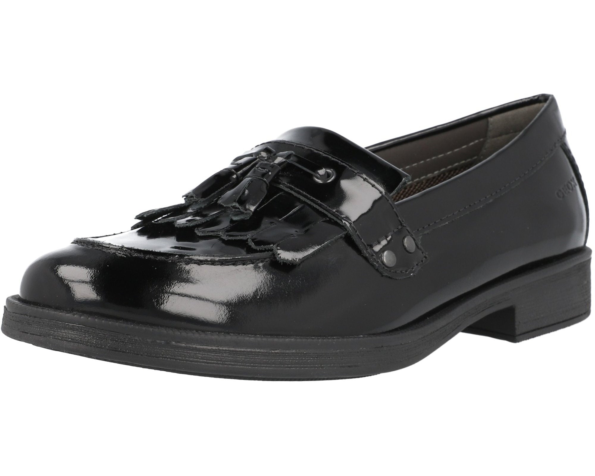 Geox Agata Black Patent Loafers