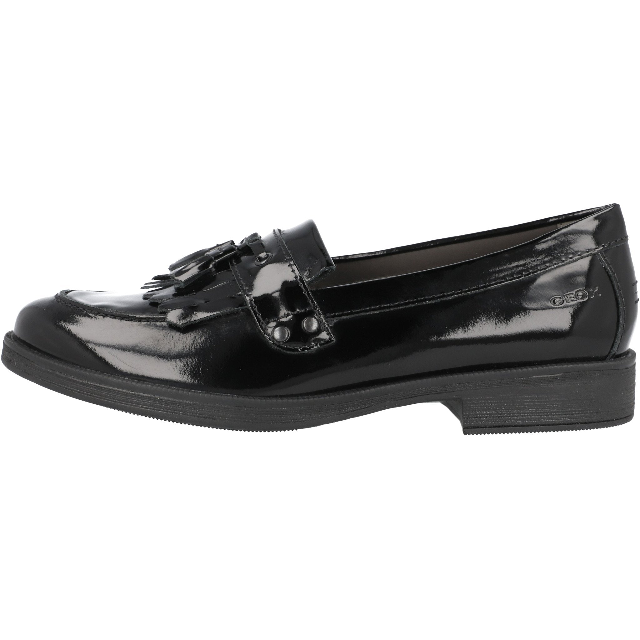 Geox Agata Black Patent Loafers