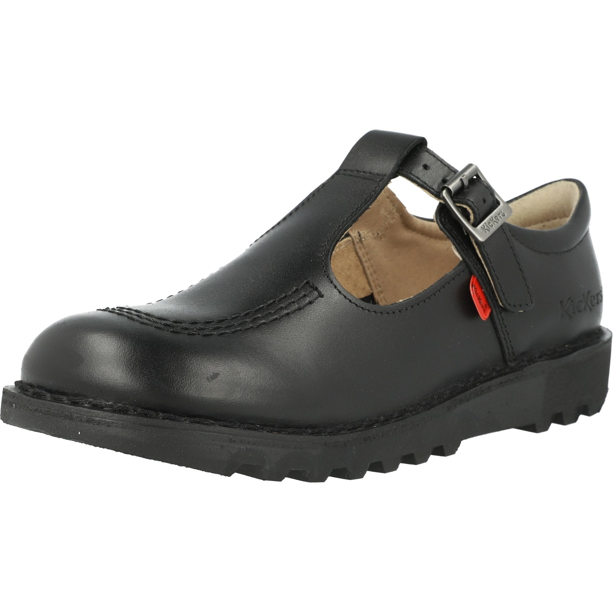 Kickers Kick T-Bar Black Shoes