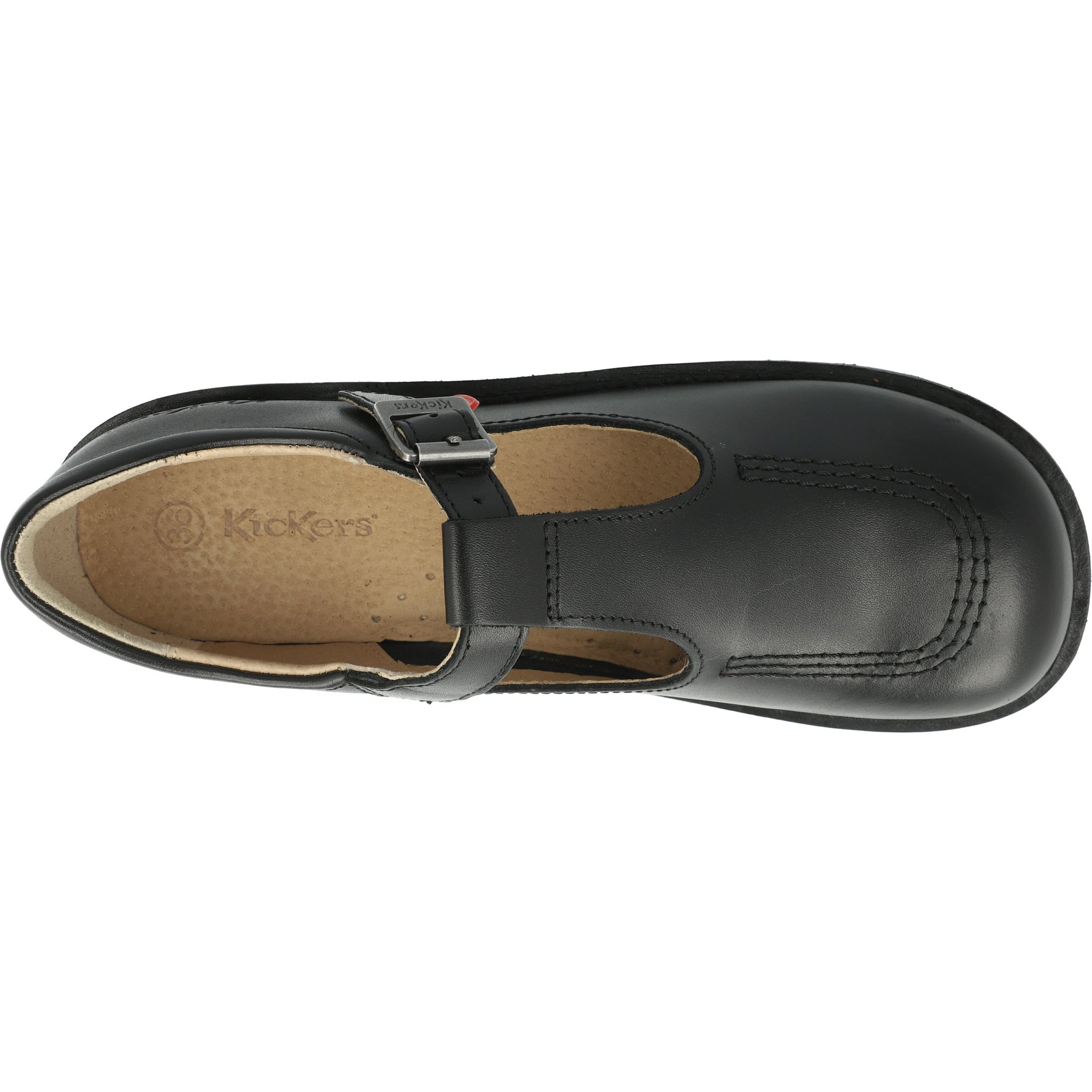 Kickers Kick T-Bar Black Shoes