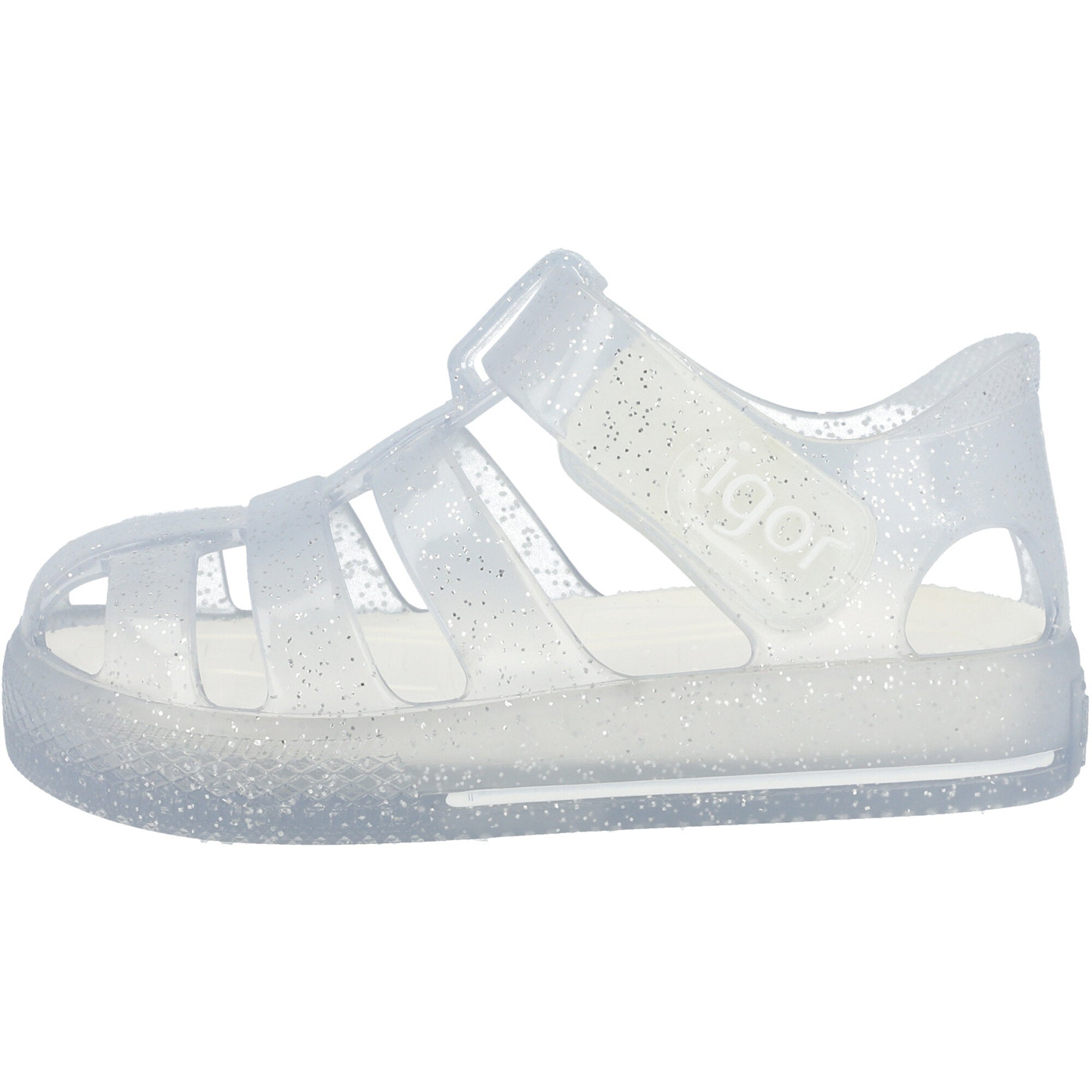 Igor Star Glitter Transparent Sandals