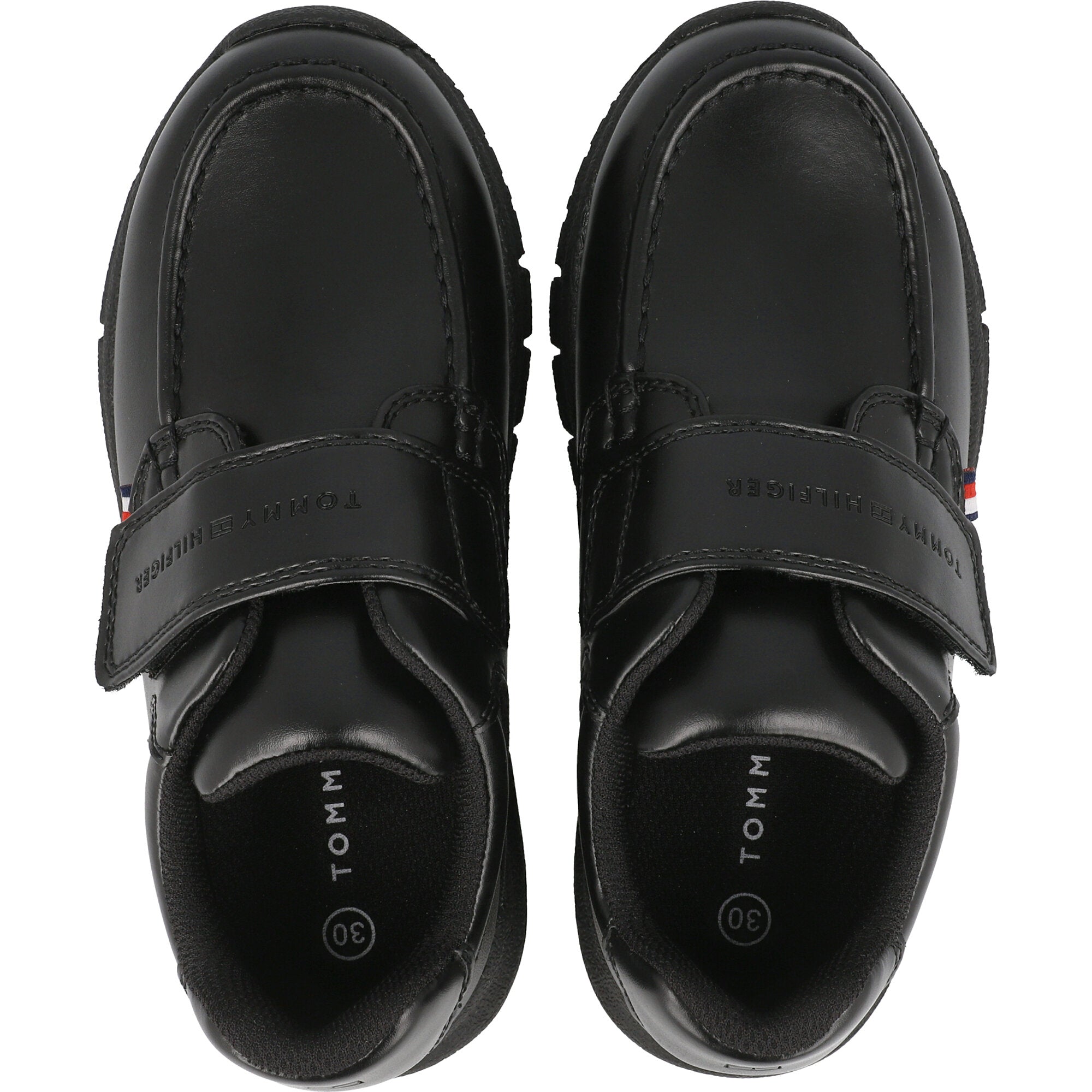 Tommy Hilfiger Black School Shoes