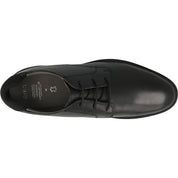 Geox Zheeno Black Leather School Shoes