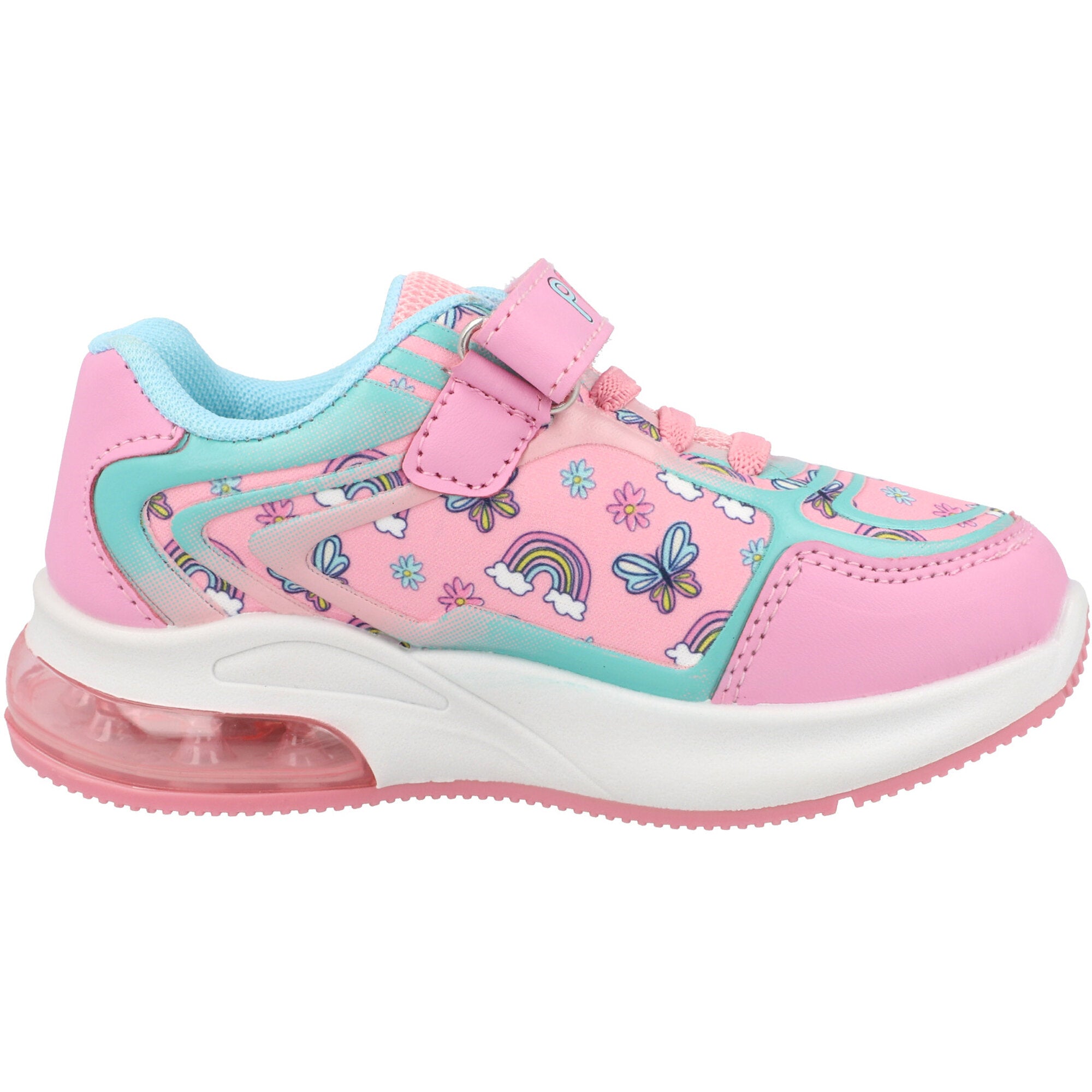 Peppa Pig Pink Lights Emboss Trainers