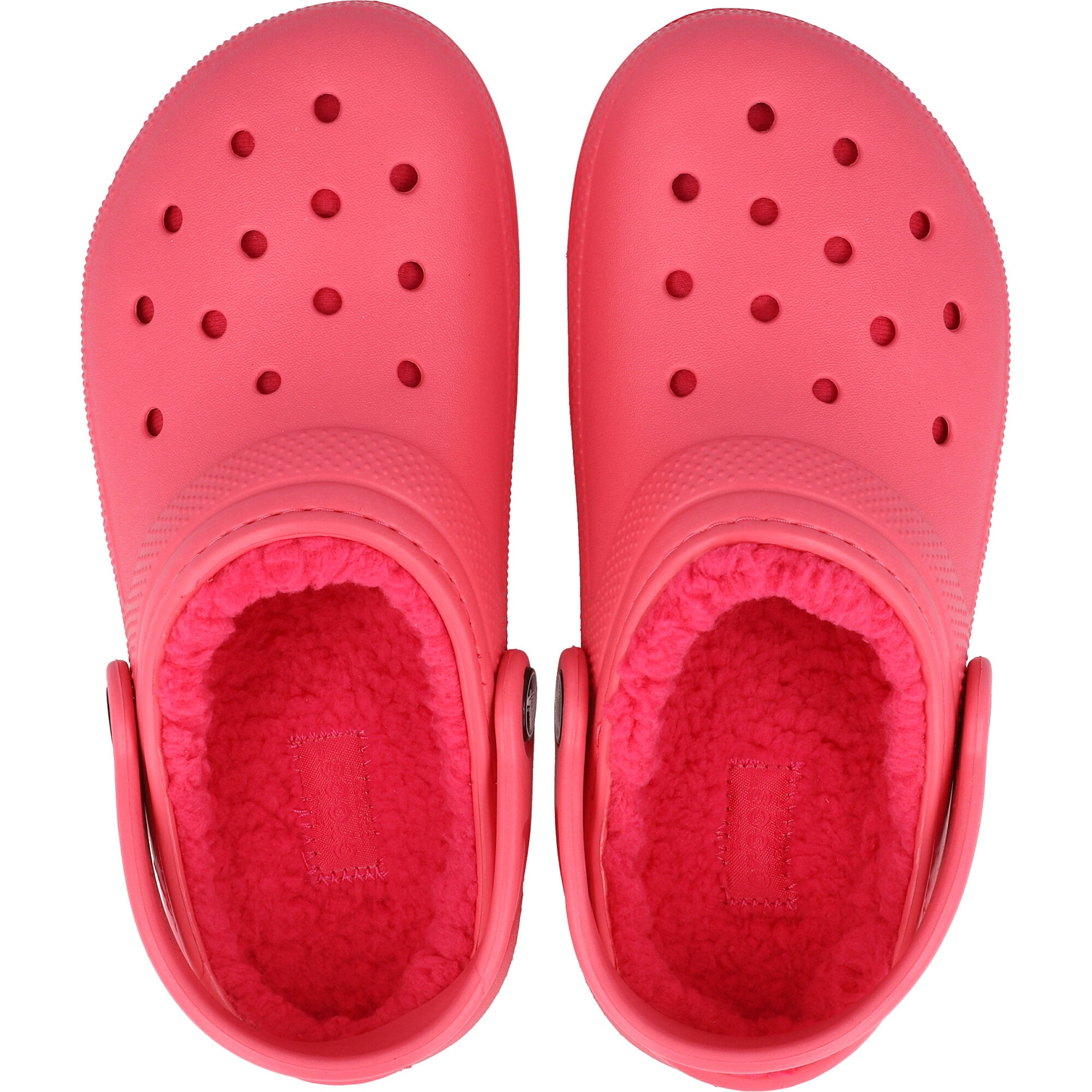 Crocs Kids Classic Hyper Pink Lined Clog