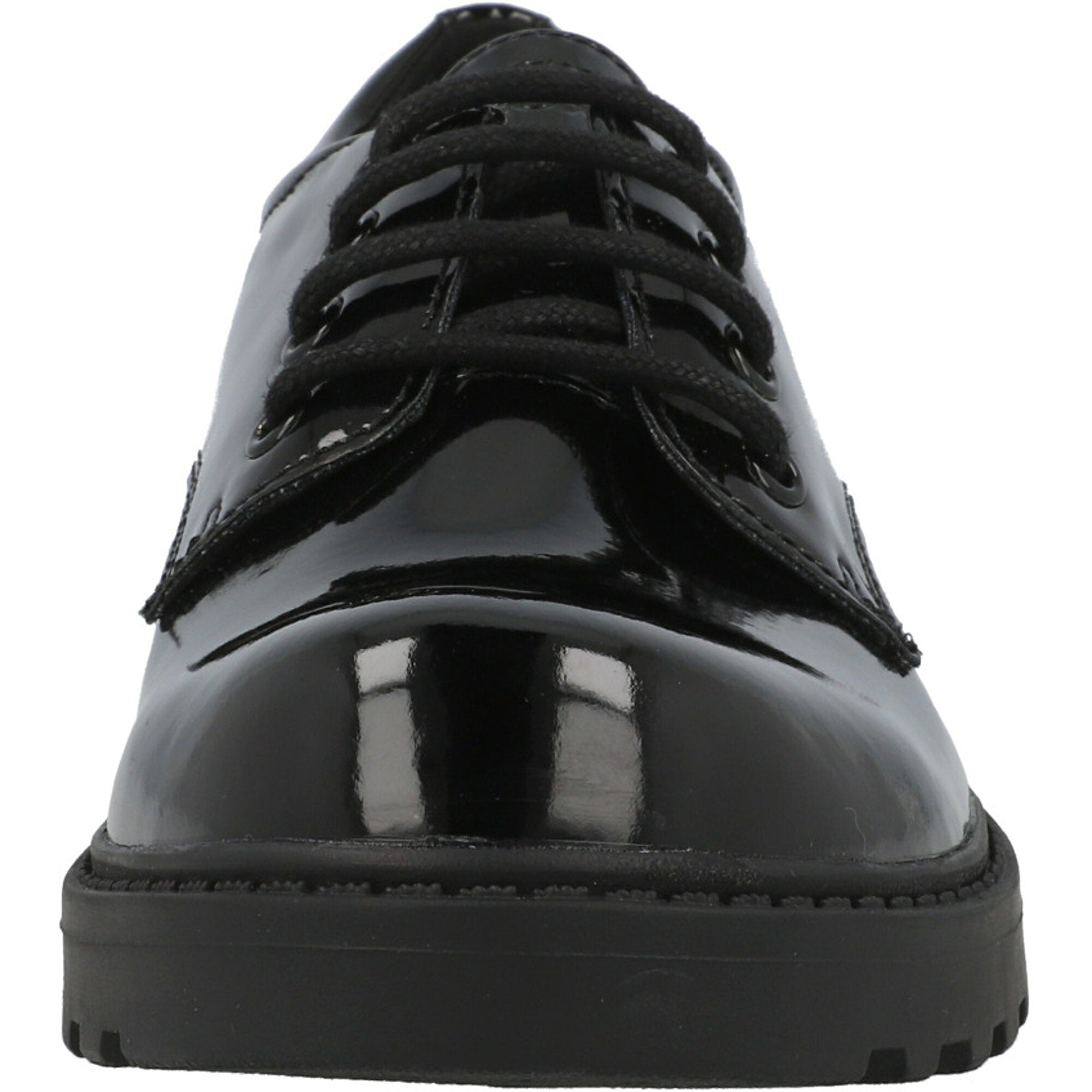 Geox Casey Black School Shoes