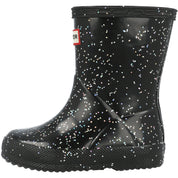 Hunter Kids First Classic Glitter Black Wellies