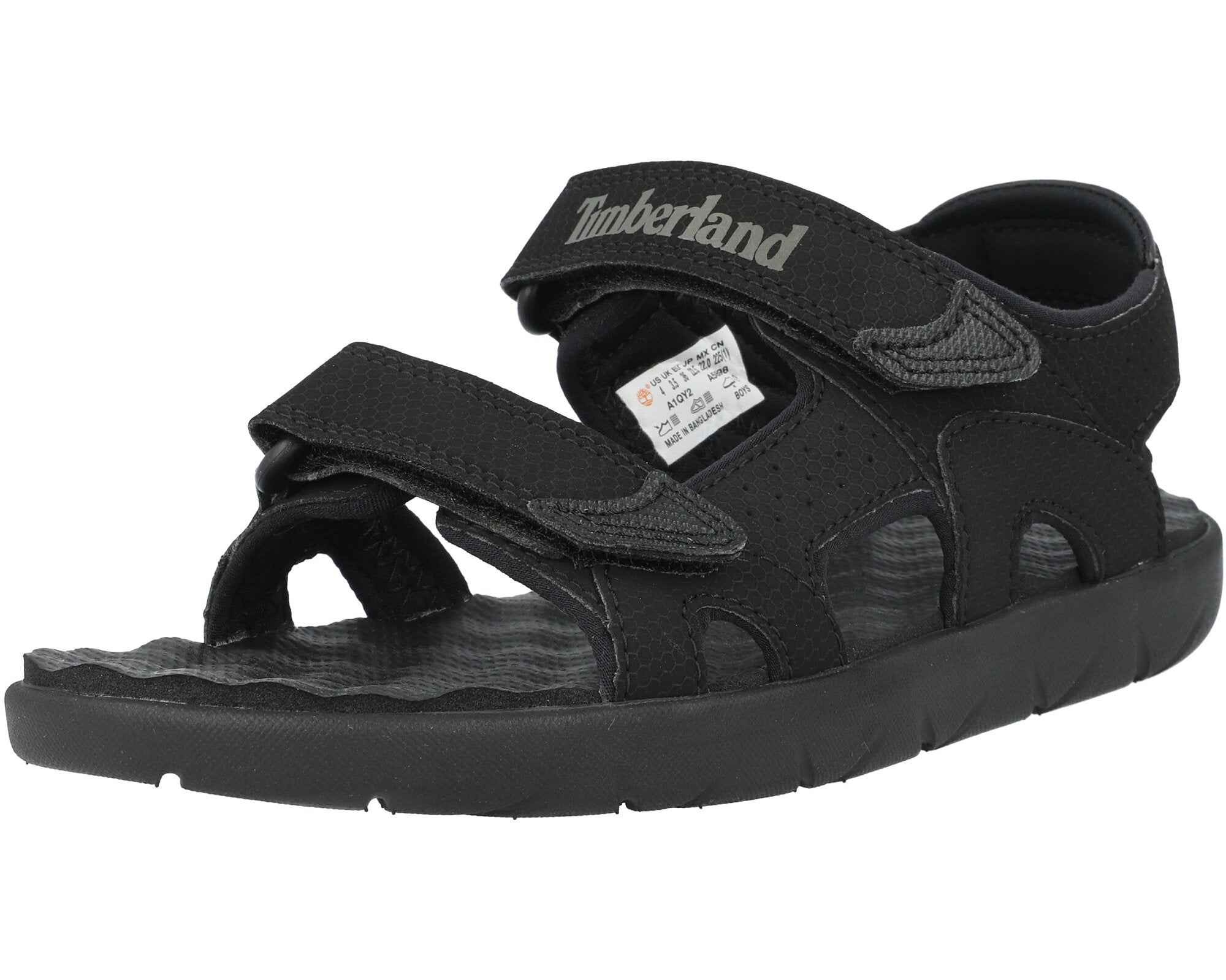 Timberland Perkins Row 2 Strap Black Kids' Sandals