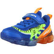 Bull Boys T-Rex Dinosaur Lights Royal Blue DNAL2130AEH3