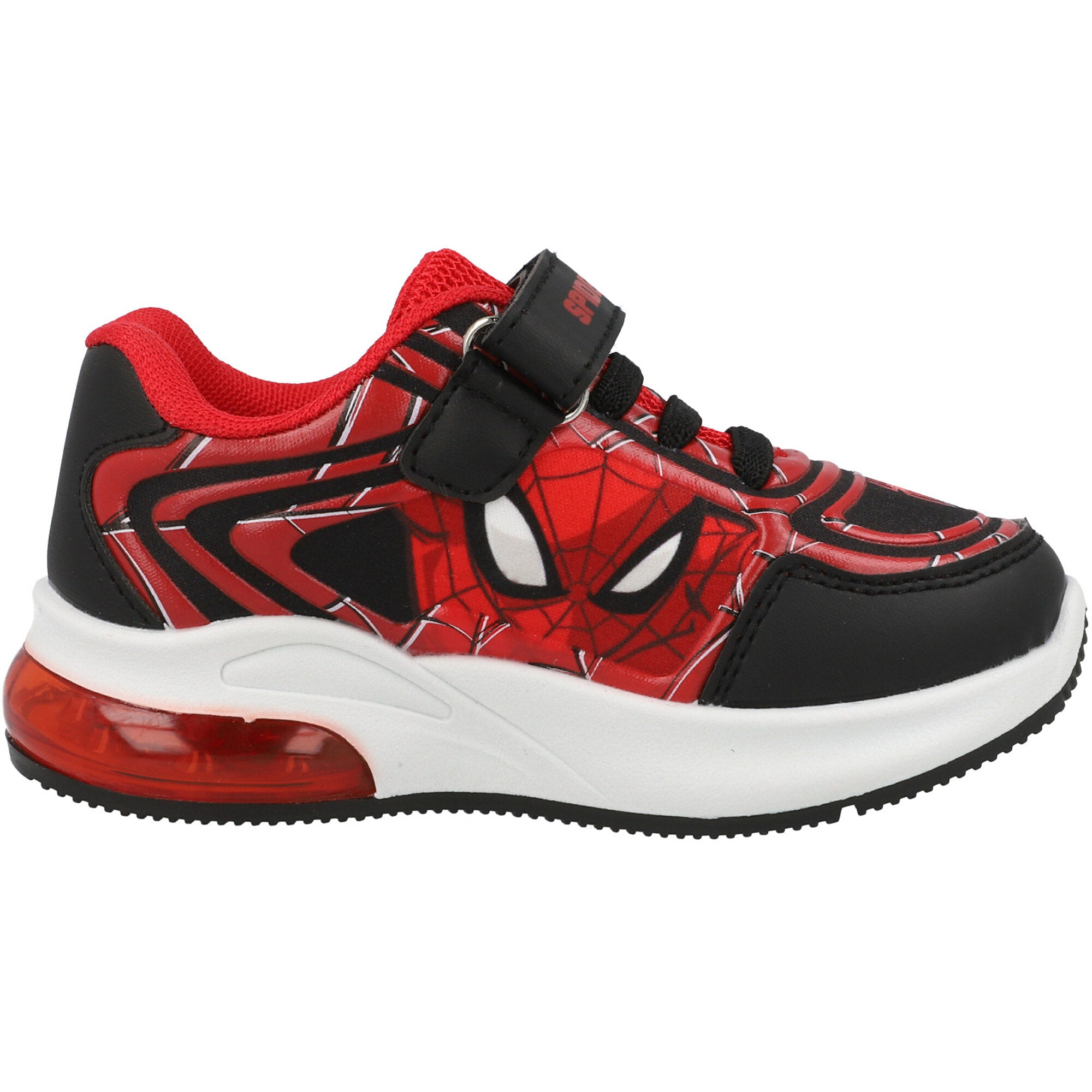 Spiderman Red Emboss Lights Trainers