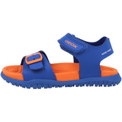 Geox Fusbetto Blue and Orange Sandals