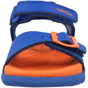 Geox Fusbetto Blue and Orange Sandals