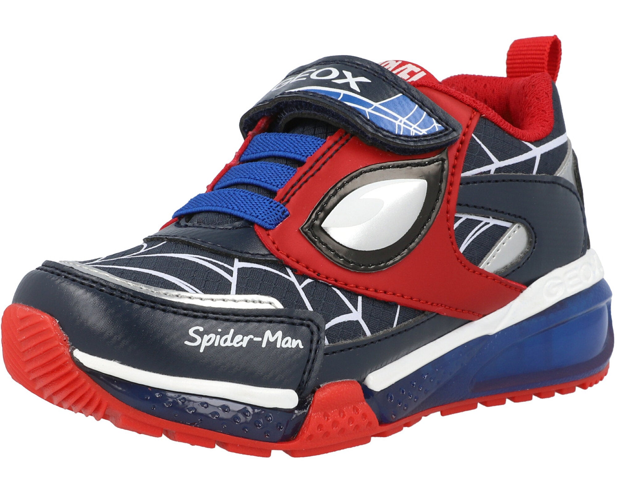 Geox Bayonyc Royal Blue and Red Spider-Man Junior Trainers