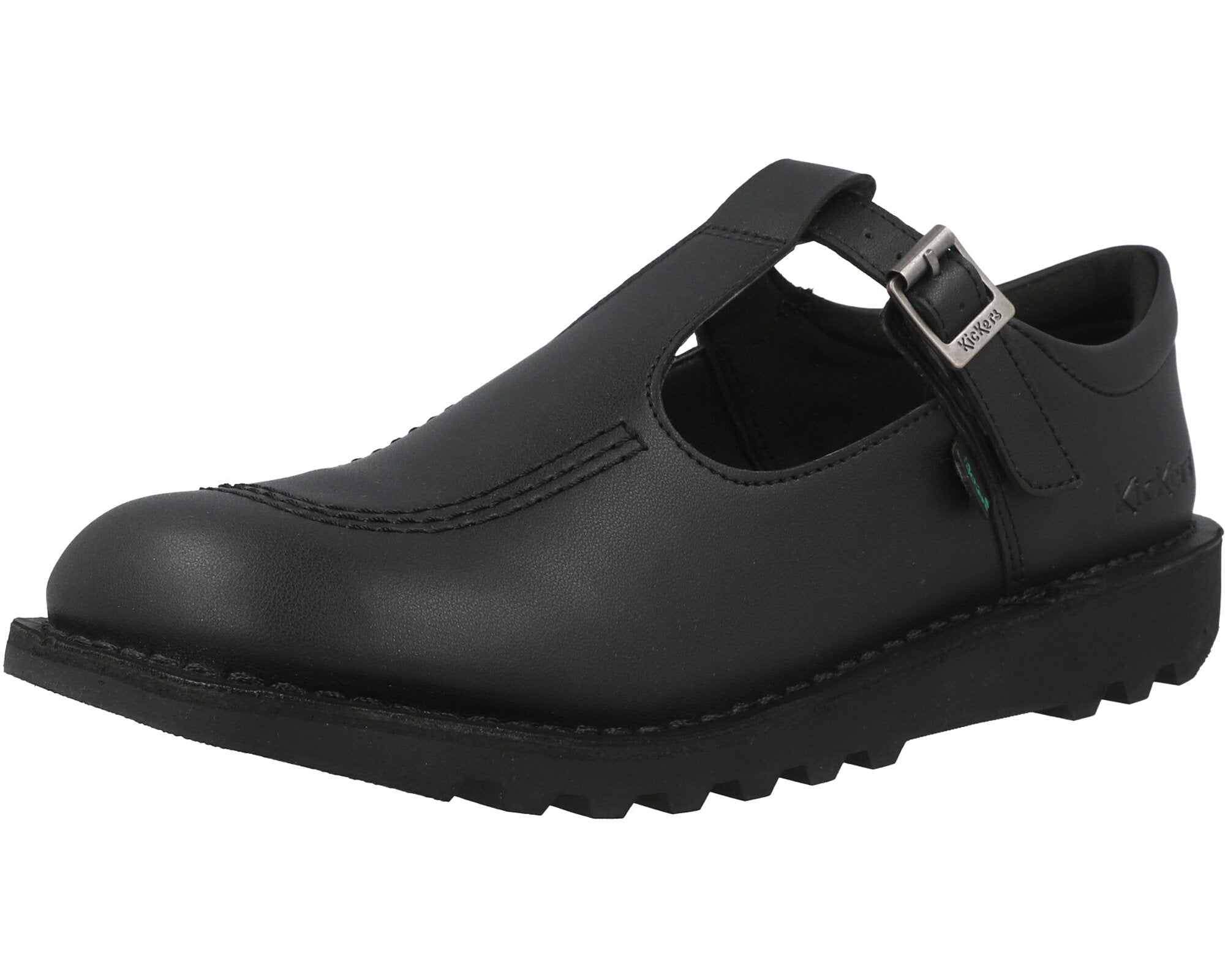 Kickers Kick T Vegan Black School Shoes