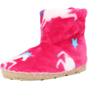 Hatley Twinkle Unicorns Cabaret Fleece Slippers