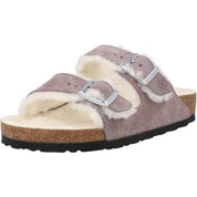 Birkenstock Arizona Shearling Faded Purple Sandals