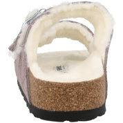 Birkenstock Arizona Shearling Faded Purple Sandals