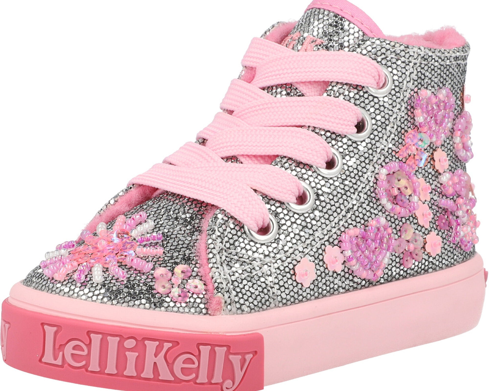 Lelli Kelly Dafne Silver Mid-Top Trainers