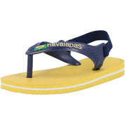 Havaianas Baby Brasil Logo Gold Yellow Flip-Flops