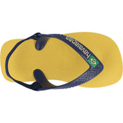 Havaianas Baby Brasil Logo Gold Yellow Flip-Flops