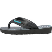 Havaianas Kids Max Heroes Black Flip Flops