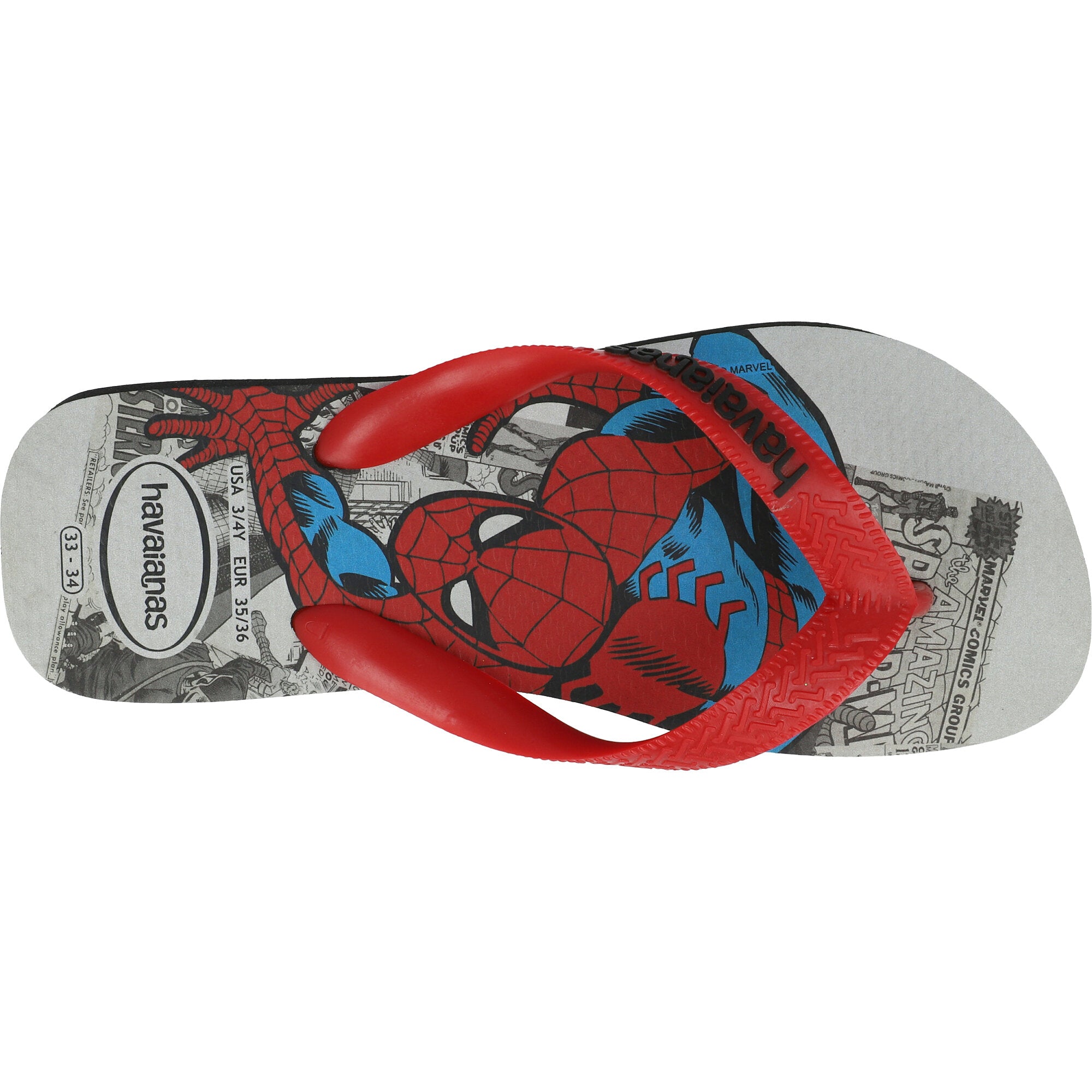 Havaianas Kids Top Marvel Classics Black Flip-Flops