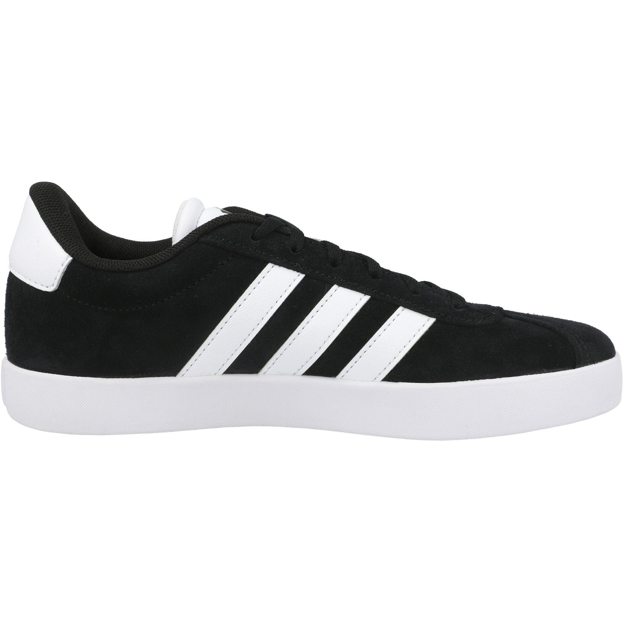 adidas VL Court 3.0 Black - Kids Suede Shoes